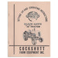REP2989 Operators Manual Reprint: Cockshutt 35, Blackhawk 35 Fits Cockshutt