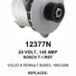 Alternator — BOSCH T-1 24V 140A R/H Fits John Deere Replaces ROM12377N-USA