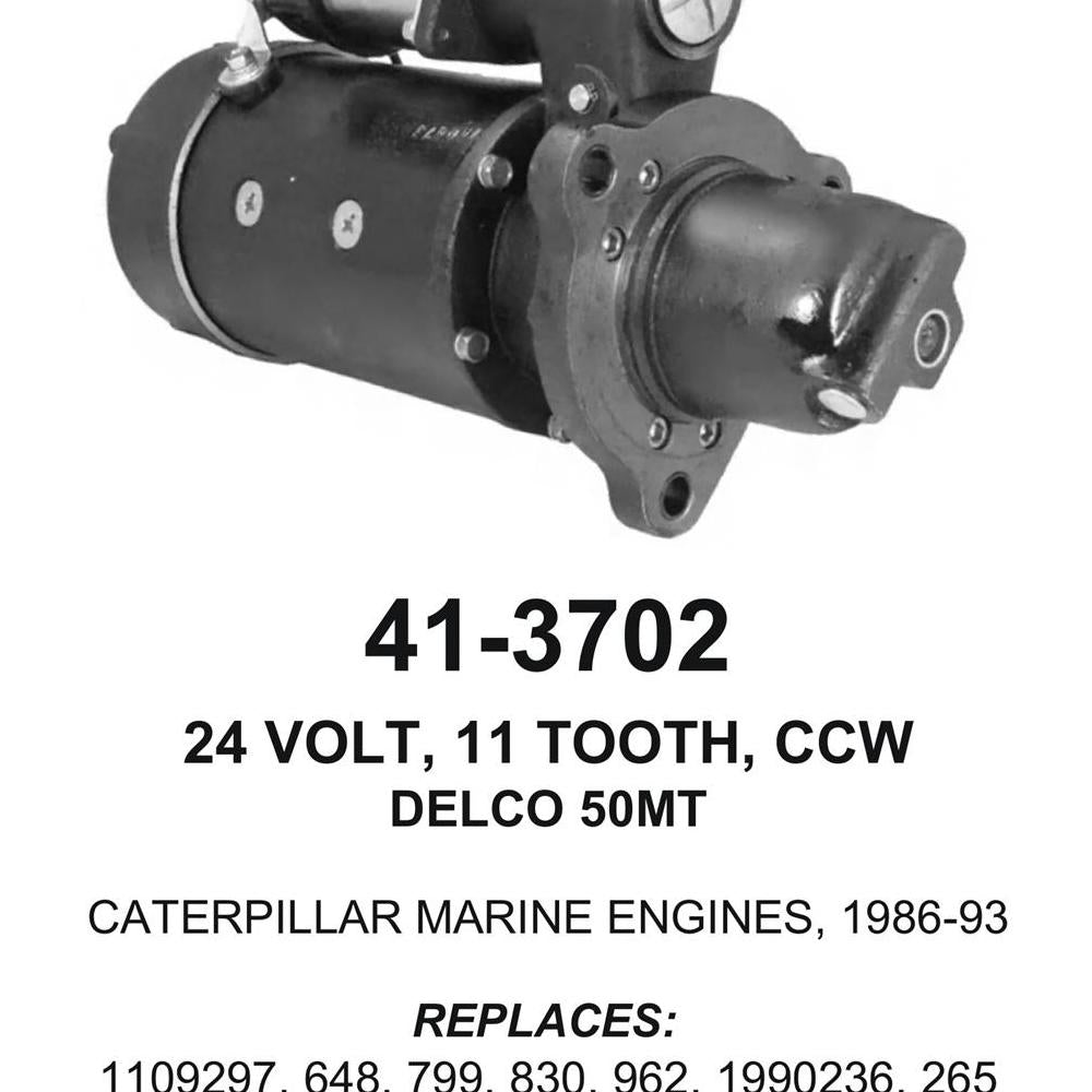 Starter — 50MT 24V 11T CCW SAE3 Fits Waukesha Replaces ROM3702N-USA