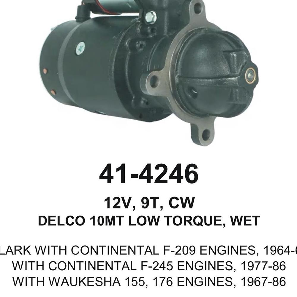 Starter — 10MT-HT 12V 9T CW F/L WET Fits Clark Replaces 16361791636180