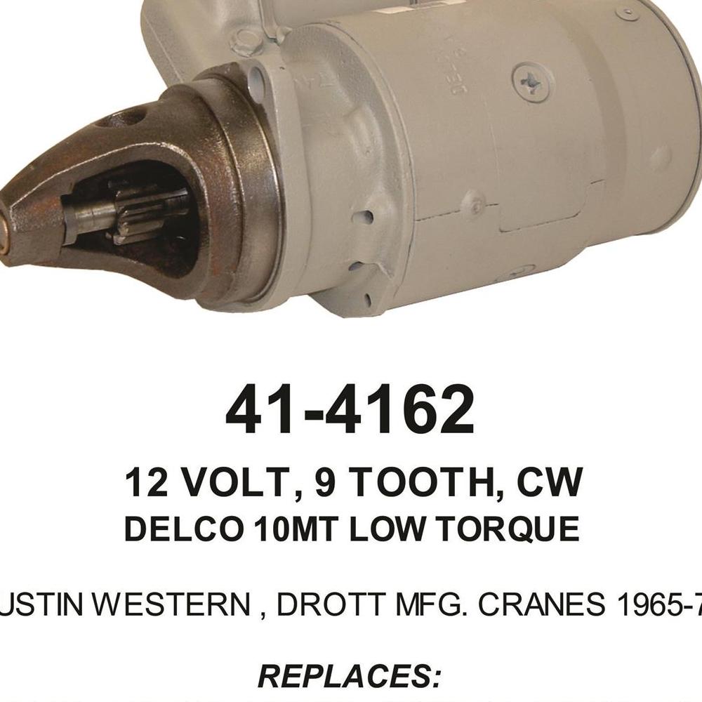 Starter — 10MT-HT 12V 9T CW Fits Westerbeke Replaces ROM4297N-USA