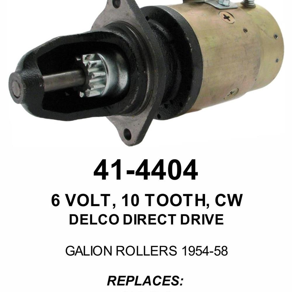 Starter — 10MTE 6V 10T CW IHC & J/D Fits John Deere Replaces TY1463