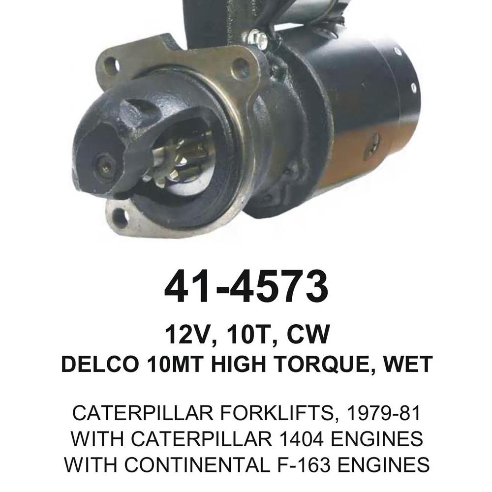 Starter — 10MT-HT 12V 10T WET Fits Caterpillar Replaces 7N76657N8064