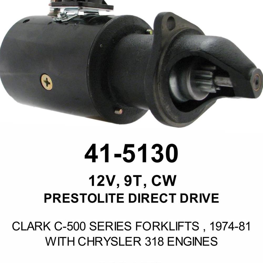 Starter — PREST STR W/SOL 12V 9T CW Fits John Deere