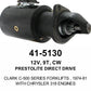 Starter — PREST STR W/SOL 12V 9T CW Fits Clark Replaces ROM5130N-USA