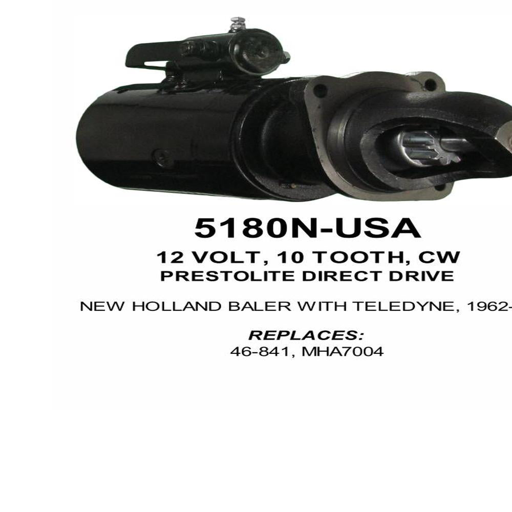 Starter — PREST STR 12V 10T CCW Fits Heston Replaces ROM5180N-USA