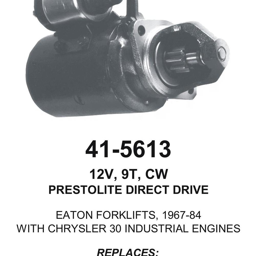 Starter — DELCO 10MT CONV 9T CW Fits Eaton Replaces ROM5613N-X-USA