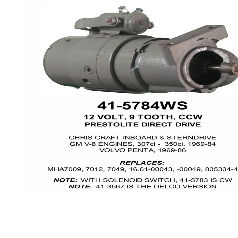 Starter — PL STRTR 12V 9T CCW sw Fits Volvo Replaces 835334835334-4