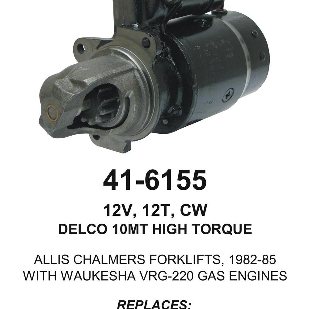 Starter — 10MT-HT 12V 12T Fits Waukesha Replaces ROM6155N-USA