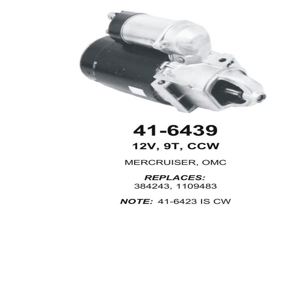 Starter — 10MT-HT MARINE CCW MERC Fits Penn Replaces ROM6439N-USA