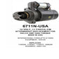 Starter — 10MT-HT 12V 11T Fits International Replaces ROM6711N-USA