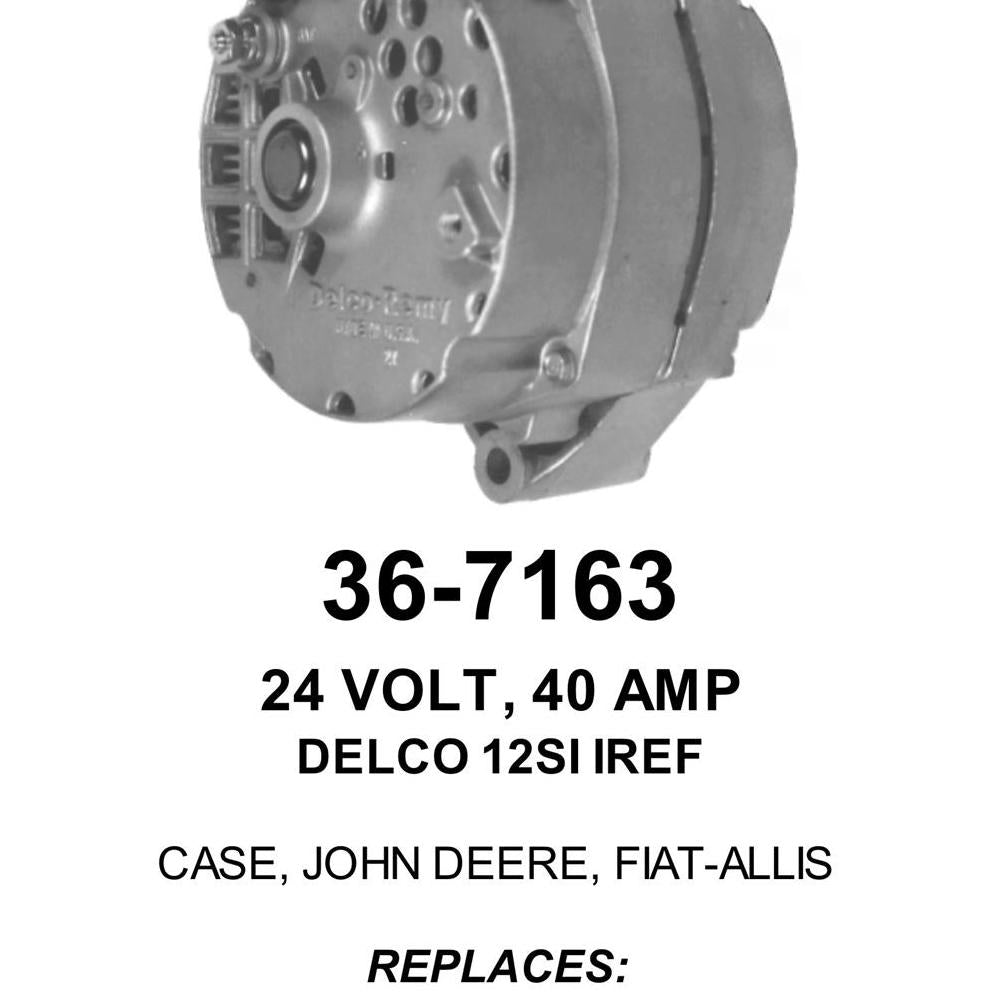 Alternator — 12SI 24V 40A SE W/R TERM Fits Frontier Replaces ROM7163N-USA