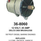 Alternator — 25SI/26SI 12V 75A Fits Caterpillar Replaces 5S66980R5205