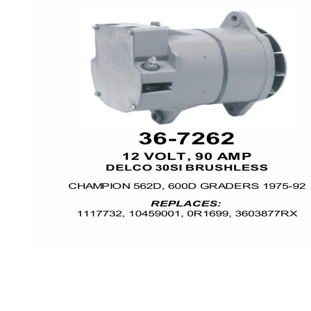 Alternator — 30SI 12V 105A NEG Fits Cummins
