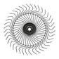 RWH230279 RH Hay Rake Wheel Fits Sitrex Wheel-Style Hay Rakes