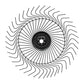 RWH230280 LH Hay Rake Wheels (25) Pack Fits H&S Hi-Capacity 5100 Bi-Fold Rakes