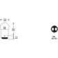 S.109953 Side | Indicator Bulb, 12V, 5W Watts, BA15d Base Fits