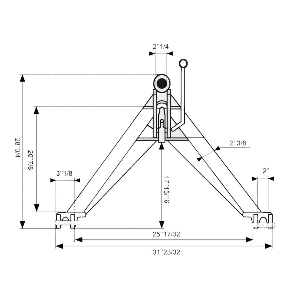 S.110168 Quick Hitch: A-Frame Designed System (Fits CAT.1)