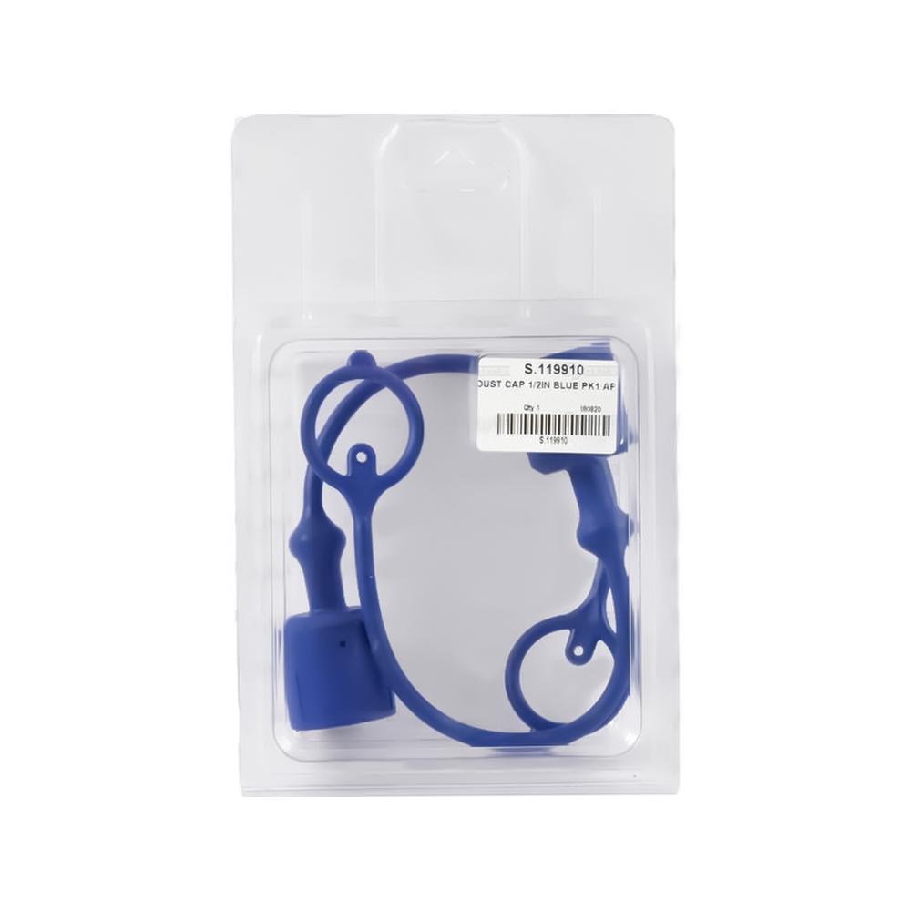 S.119910 Dust Cap 1/2''  Blue Fits Male Coupling TF12 (2 pcs. Agripak)