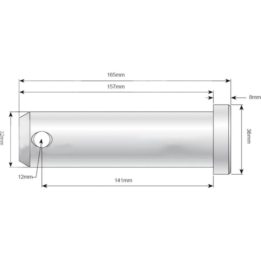 S.12336 Top Link Pin - Standard (Fits CAT. 3), ( ) Fits Ford/New Holland