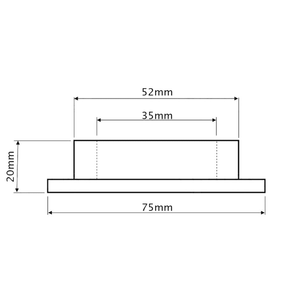 Bushing for Front Axles Fits Carraro 20.19 20.22 20.29 35mm x 75/52mm S.138581