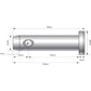 One New Aftermarket Top Link Pin Standard (Fits CAT. 0) 5/8" x 2-1/8"