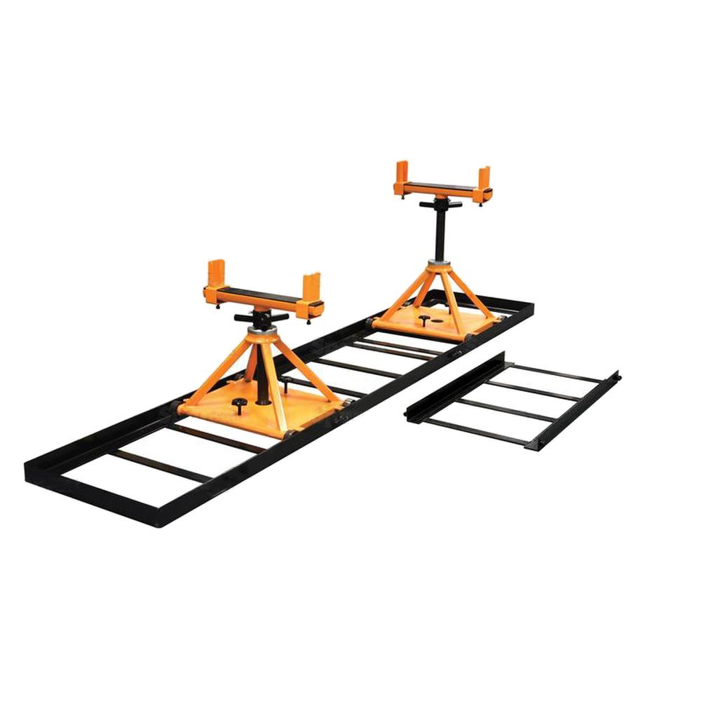 10T Heavy Duty Tractor Splitting Stands with Rails & Safety Locking Bolts
