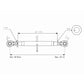 S.15347 Top Link Heavy Duty (Fits CAT.2/2) Ball and Ball, Min: 680mm - Fits Land