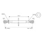 S.15502 Top Link Standard Duty (Fits CAT.1/1) Ball and Ball, Min mm: 290mm.