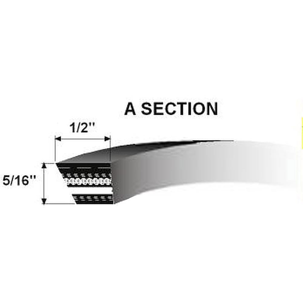 S.18734 V Belt - A Section - Belt No. A52 Fits Hesston