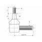 S.20338 Tie Rod, Length: 83mm Fits Iseki
