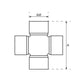 S.2447 Universal Joint - 23.8 x 61.2mm (Standard Duty) Fits Walterscheid