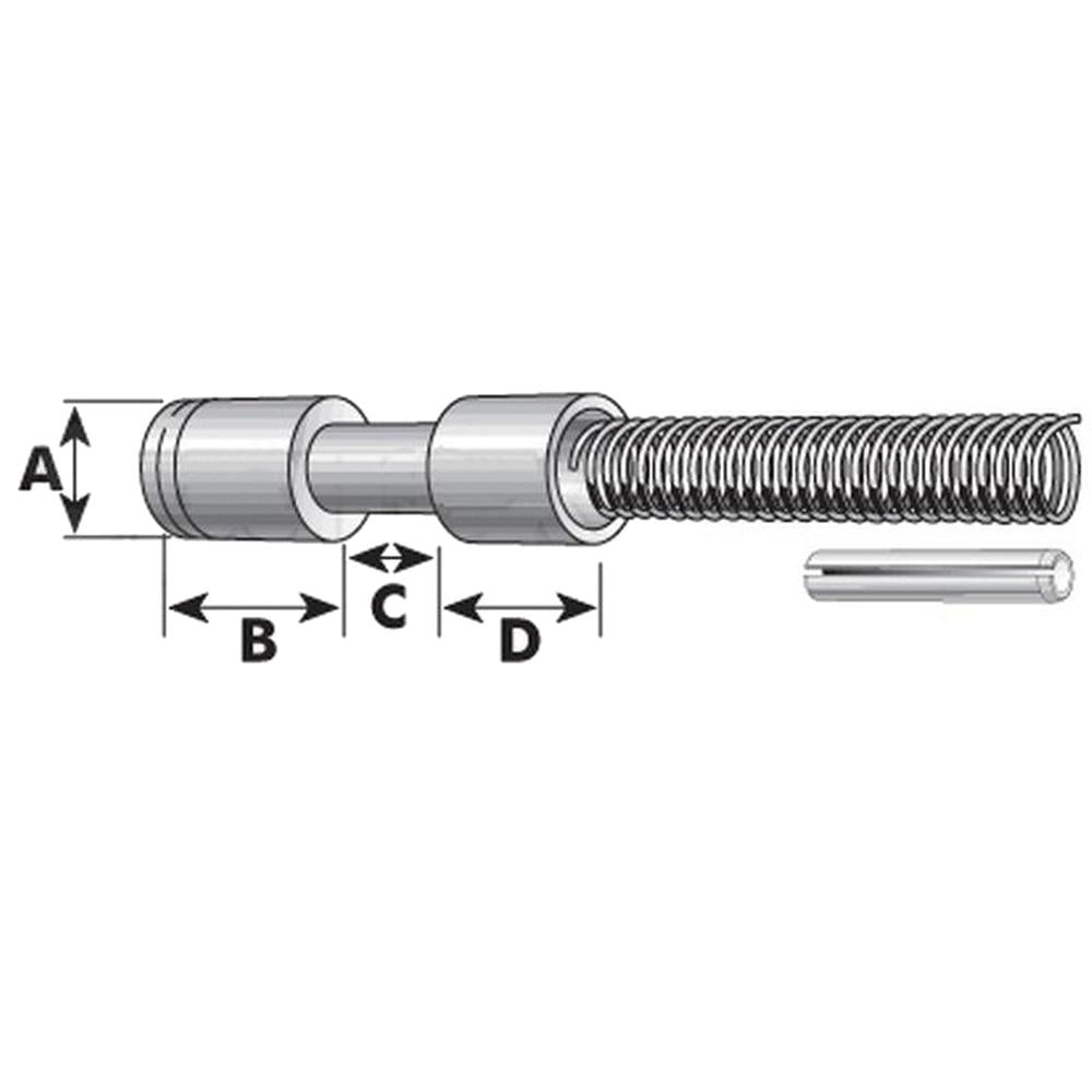 S.3218 PTO Yoke Pin - Pin Ø:12.9mm (Agripak 2 pcs.)