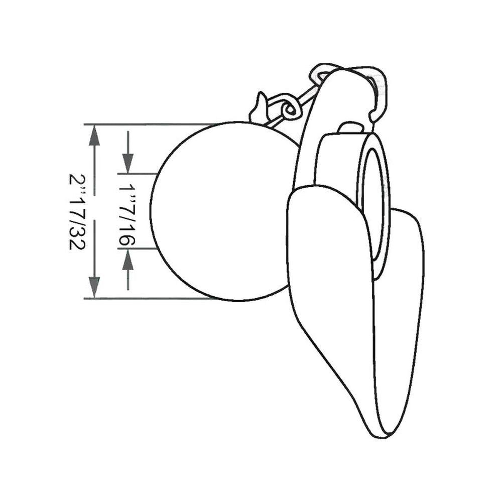 S.33000 Lower Link Ball, Guide Cone and Linch Pin (Fits CAT. 2/2) Fits Landini