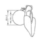 S.33000 Lower Link Ball, Guide Cone and Linch Pin (Fits CAT. 2/2) Fits Landini