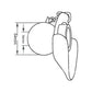 S.33002 Lower Link Ball, Guide Cone & Linch Pin - Fits Ford/New Holland