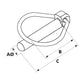 S.33013 Pear Linch Pin, Pin 12mm x 52mm ( ) Fits Massey Ferguson