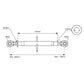 S.334 Top Link Standard Duty (Fits CAT.1/1) Ball and Ball, Min mm: 520mm