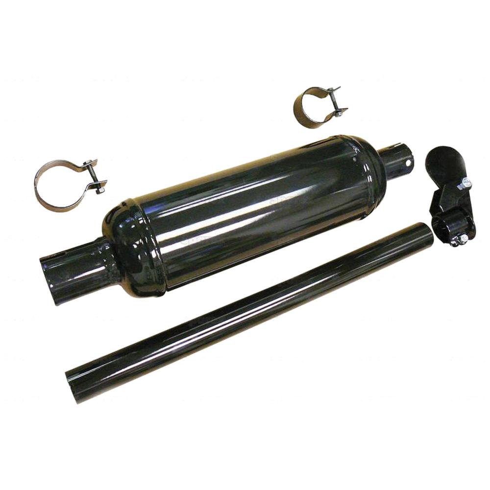 S.43643 Muffler, Black, 181867M91 - Fits Massey Ferguson