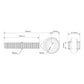 S.4423 Top Link - Ball End (Fits CAT.0)