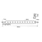 S.49123 Linkage Drawbar (Fits CAT. 1) No. holes: 5, 520mm