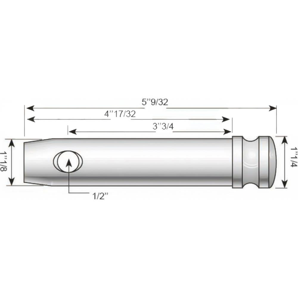 S.5033 Lower Link Pin - Standard (Fits CAT. 2) Fits Lely