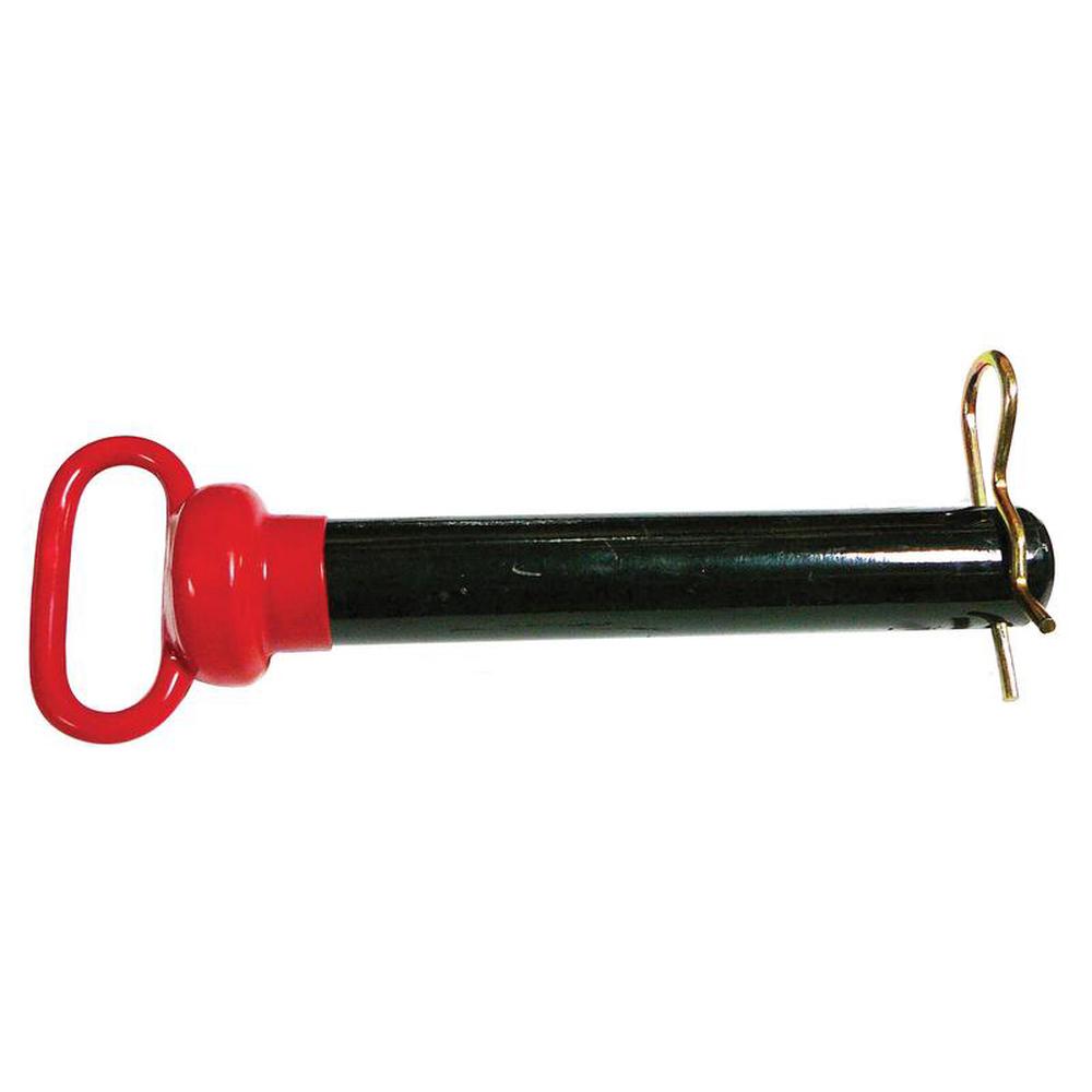 S.52089 Red Handle Hitch Pin with Grip Clip Pin Ø1 1/2'' Working length: 8 1/2''