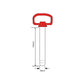 S.52089 Red Handle Hitch Pin with Grip Clip Pin Ø1 1/2'' Working length: 8 1/2''