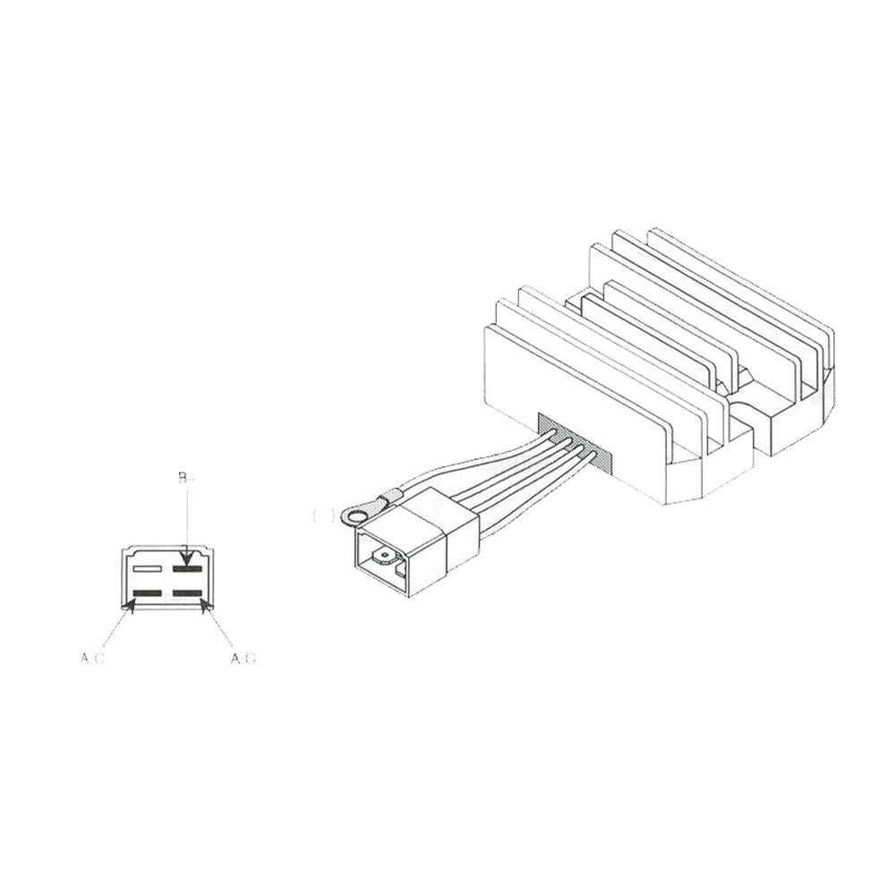 S.53168 Voltage Regulator, 121462-77710 Fits Yanmar