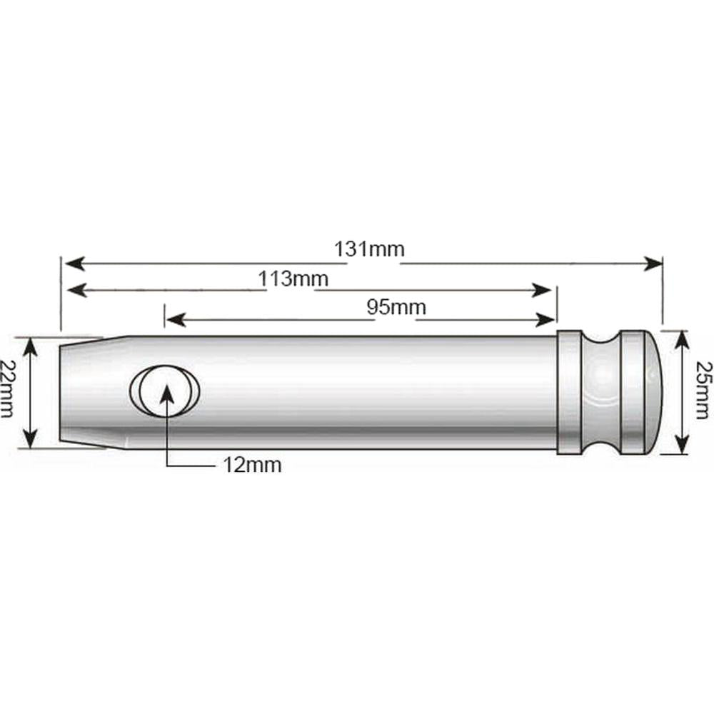 Lower Link Pin Standard (Fits CAT. 2) Fits David Brown Selectamatic 880 990
