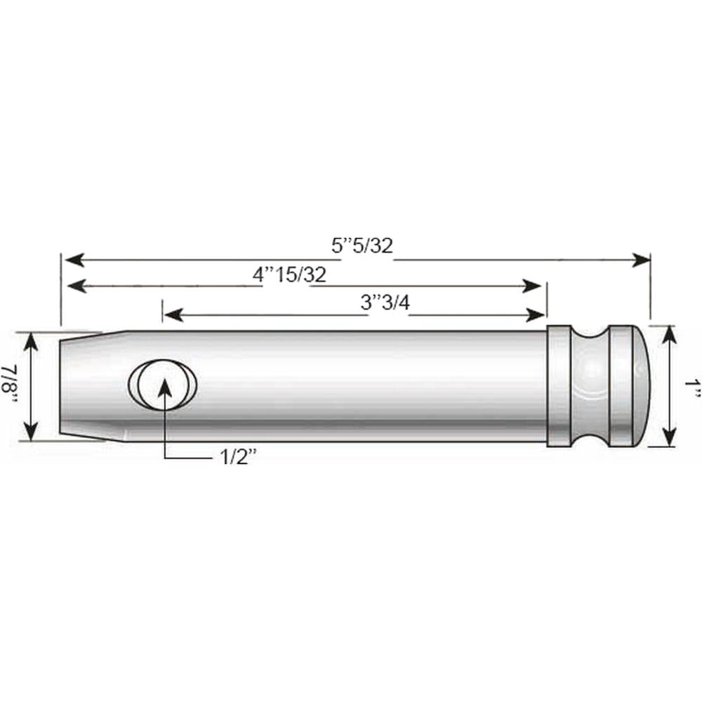 Lower Link Pin Standard (Fits CAT. 2) Fits David Brown Selectamatic 880 990