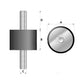 S.55408 Rubber Damper - Bolt to Bolt, 30mm.