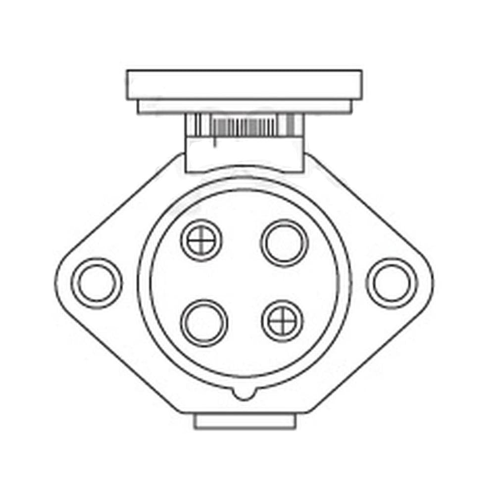 S.56469 4-Pin Auxiliary Female Socket (Plastic) - Fits Ford/New Holland