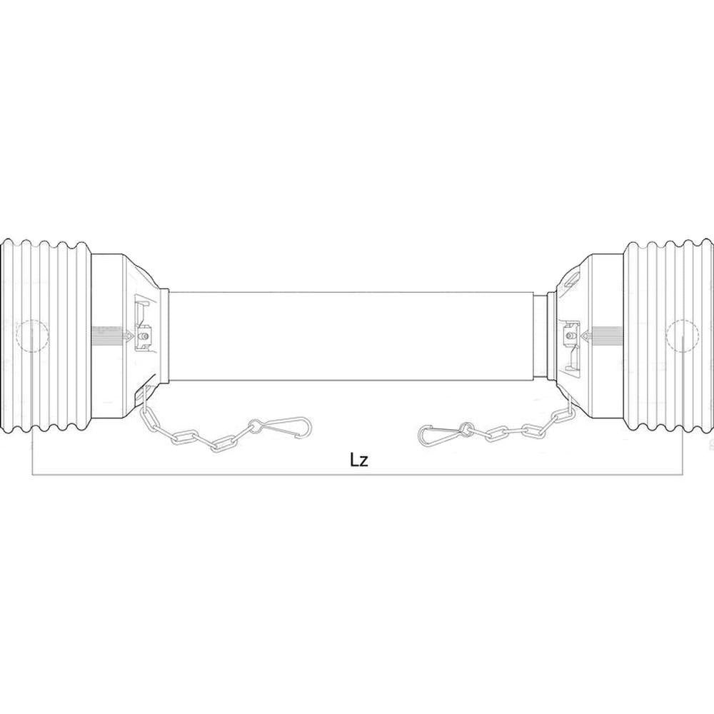 S.59607 PTO Guard - Easylock, (Lz) Length: 1510mm, Size: Medium.
